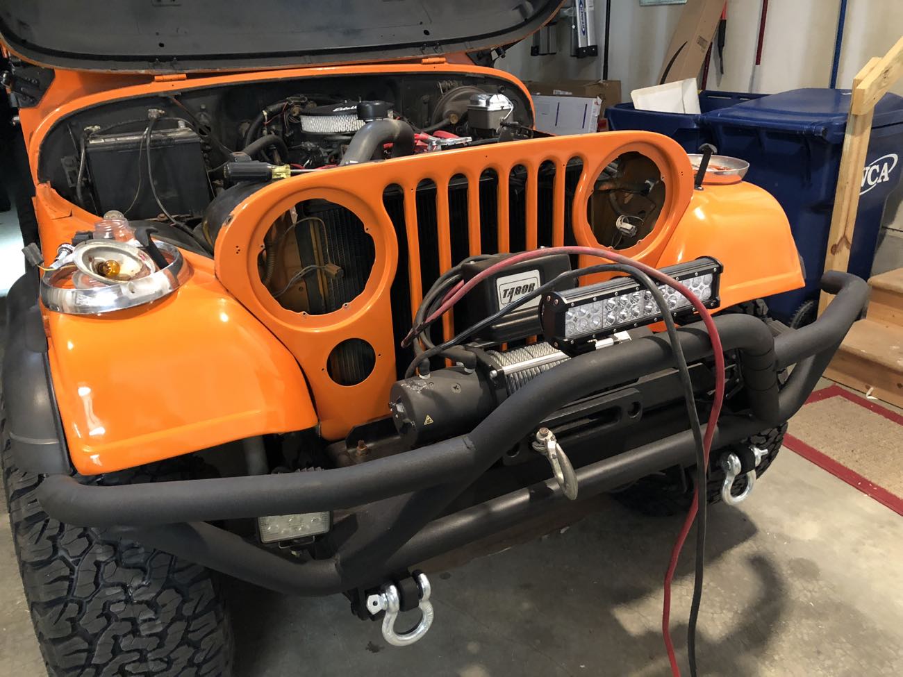 Jeep CJ-7 Chrome Front Grill Overlay Installation