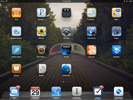 My iPad Homescreen