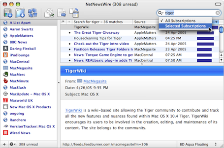 NetNewsWire 2.0 screenshot