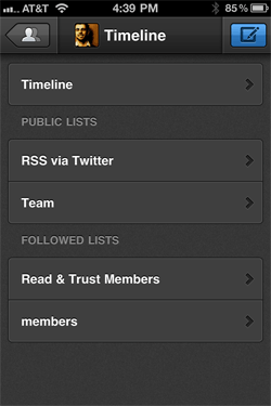 Tweetbot's lists as main timeline